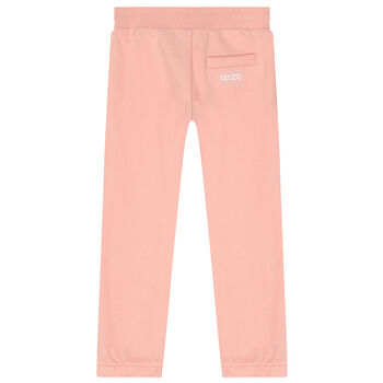 Girls Pink Logo Joggers